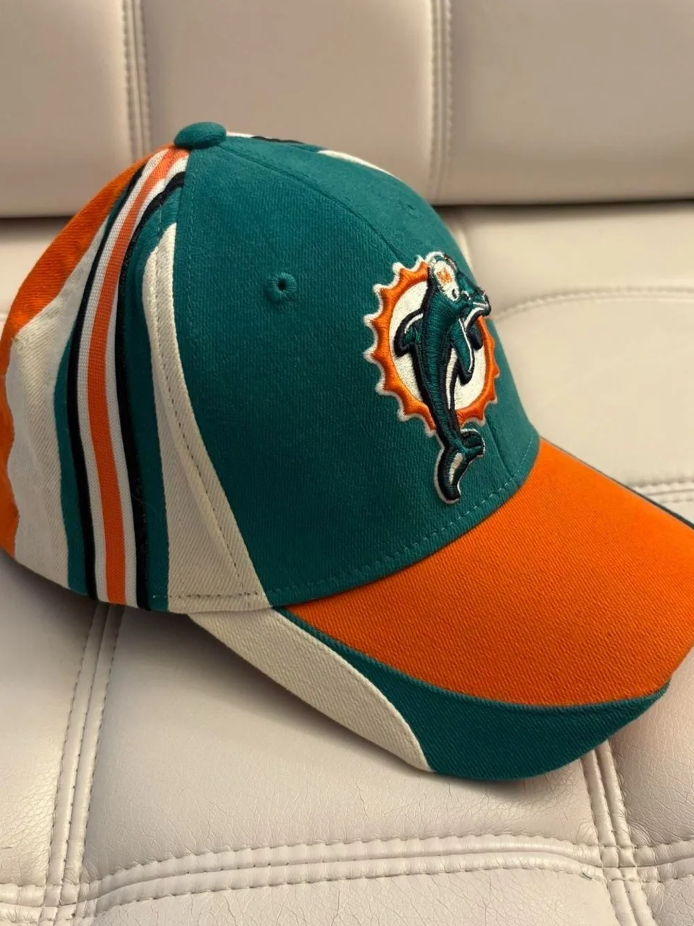 Reebok Miami Dolphins Green Orange & White Football Hat